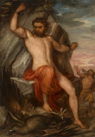Prometheus Bound to the Rocks by Carl Rahl